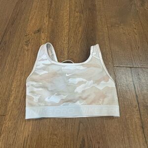 Nike Pro Beige Camo Sports Bra